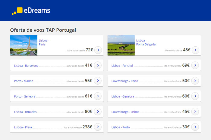 TAP Portugal voos baratos 2